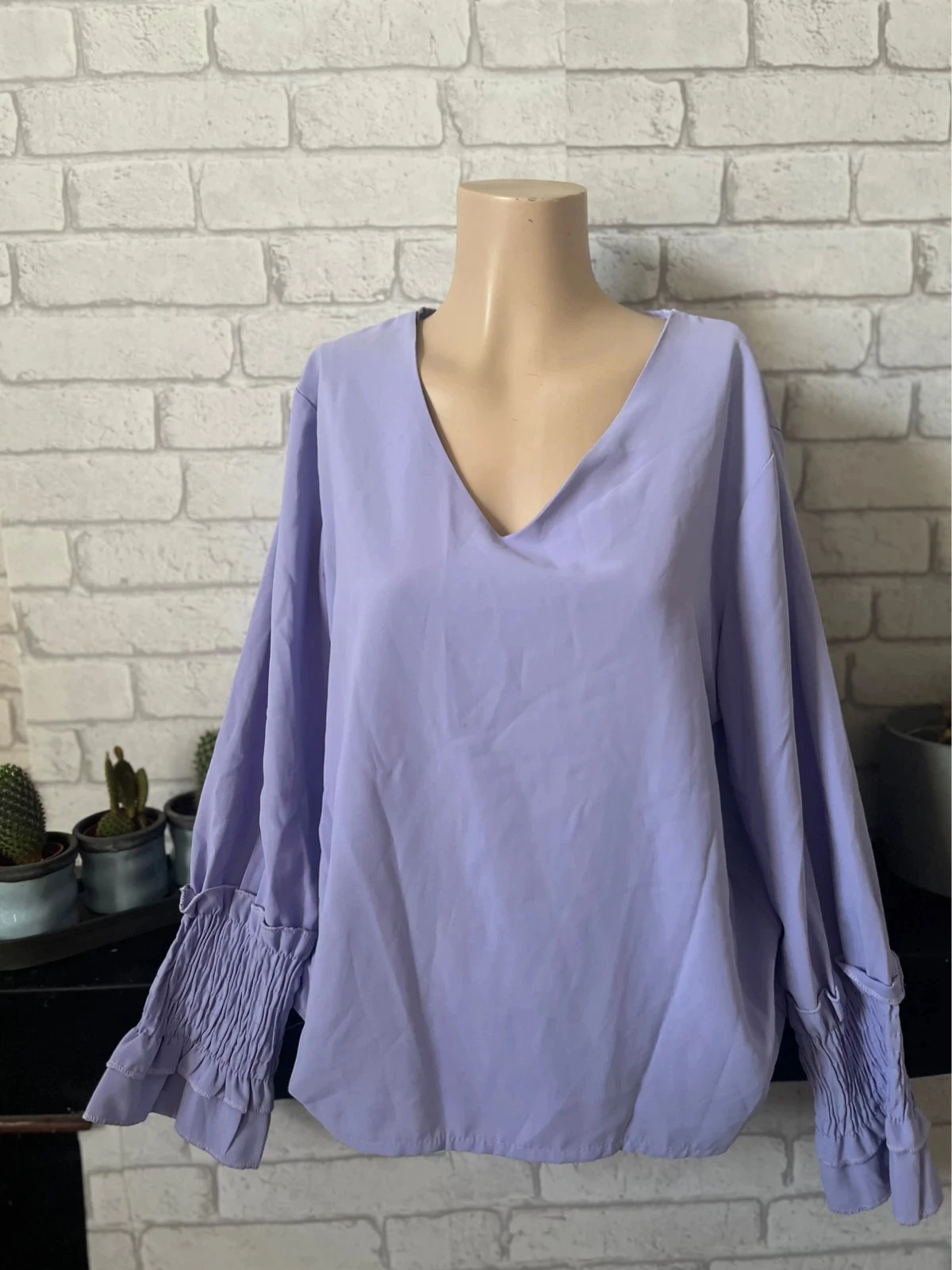 Blouse fluide lilas – Taille 40 – Bon état